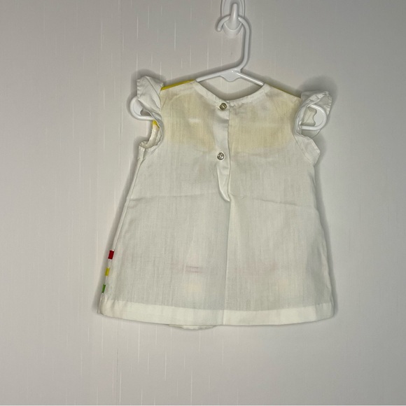 70s Sears Toddler Blouse Flutter Sleeves Babydoll 2T - Picture 7 of 10